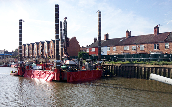 Flood Defences at The Haven, Boston, Lincolnshire